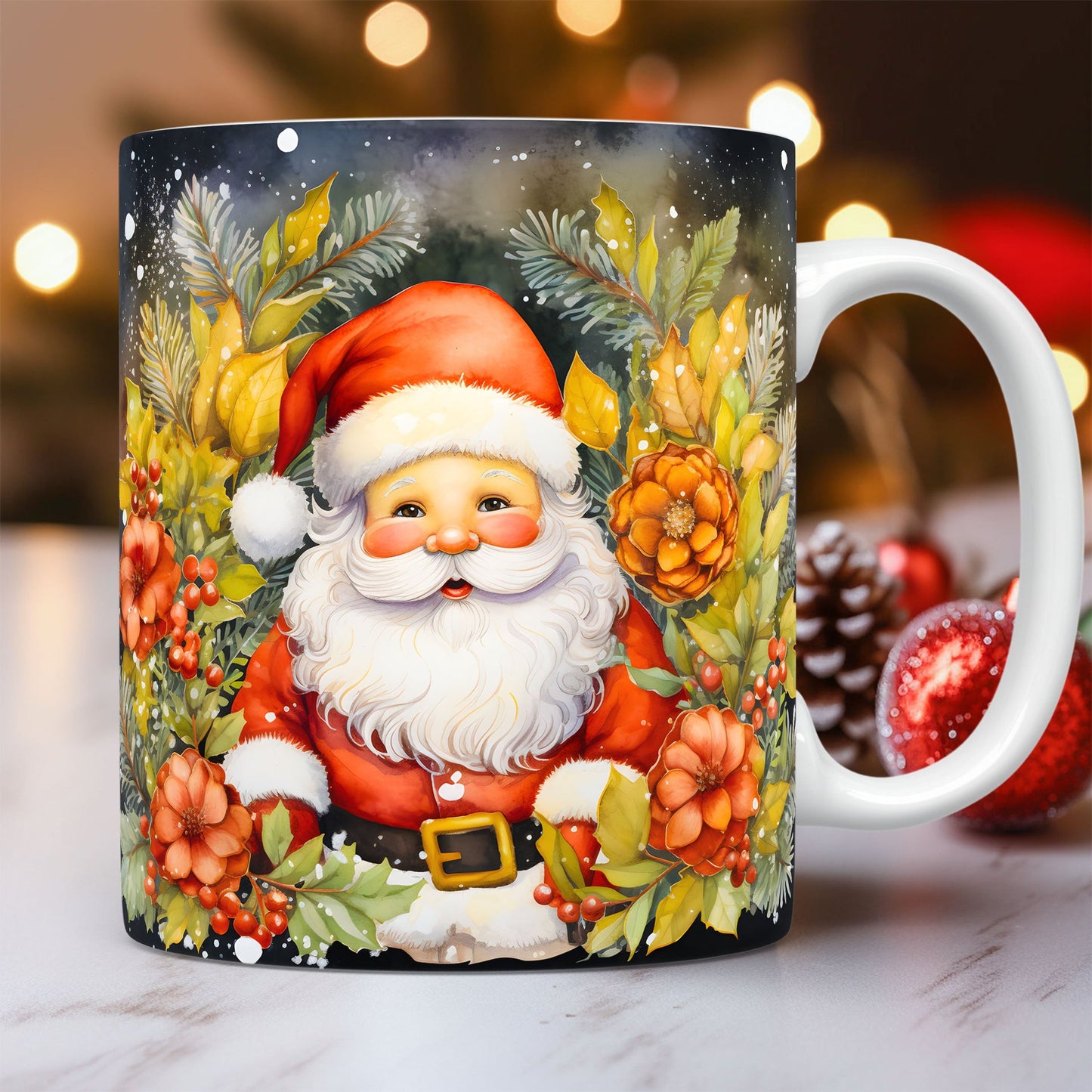 Ceramic Santa Mug