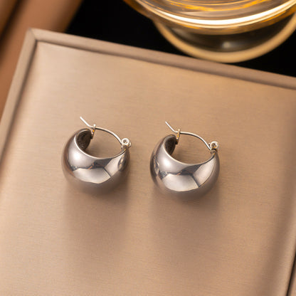 Retro stainless steel earrings