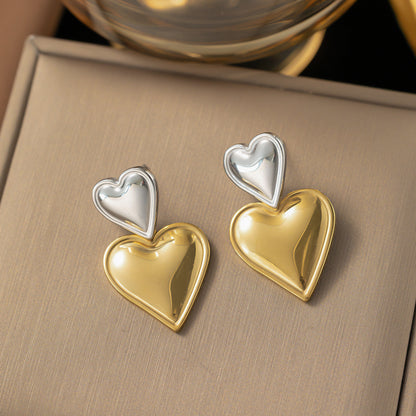 Retro stainless steel earrings