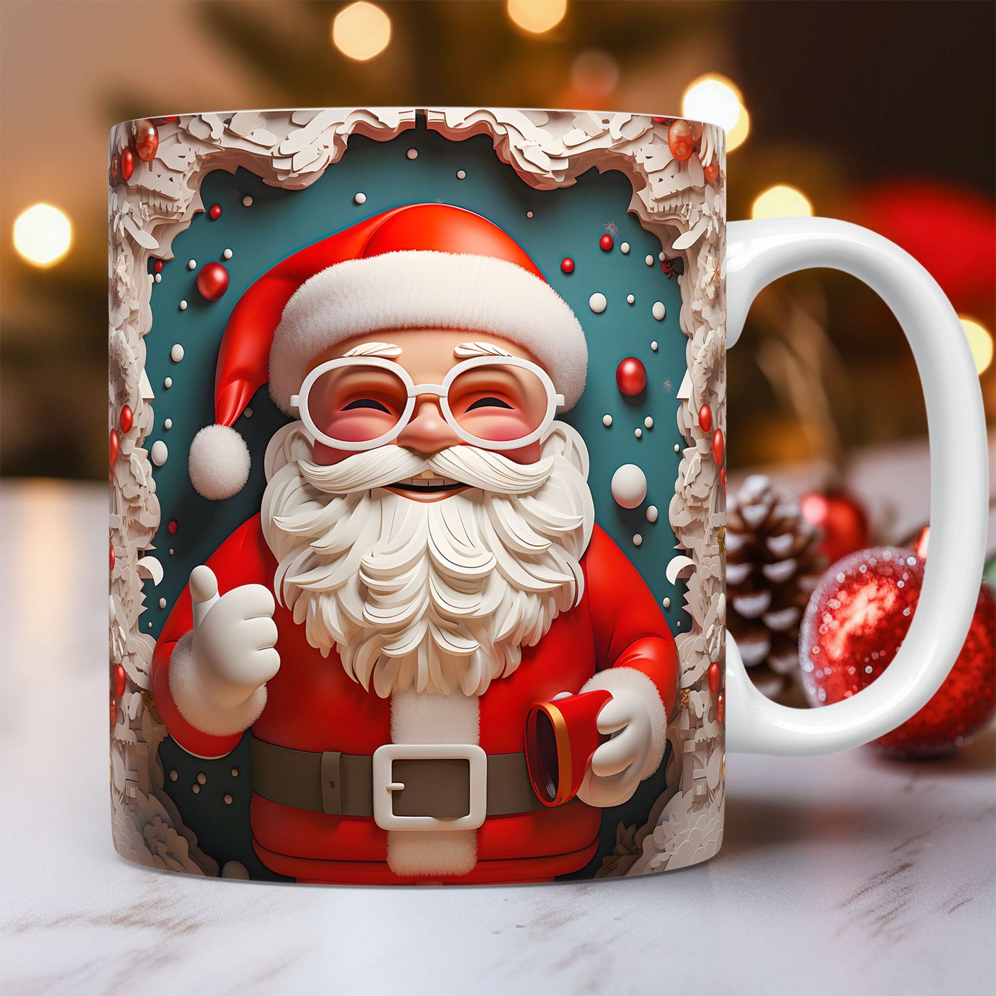 Ceramic Santa Mug