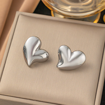 Retro stainless steel earrings