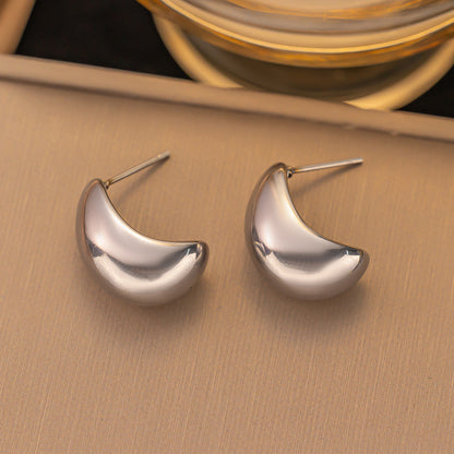 Retro stainless steel earrings