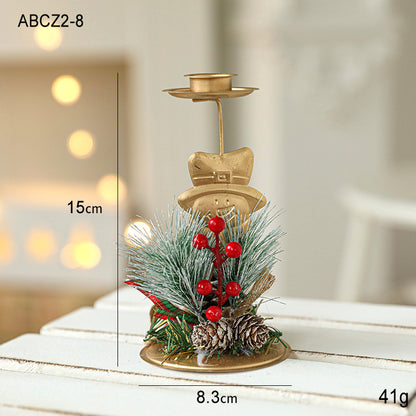 Christmas Candlestick Golden Window Decoration