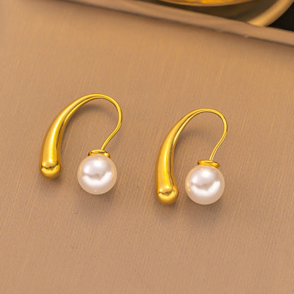 Retro stainless steel earrings